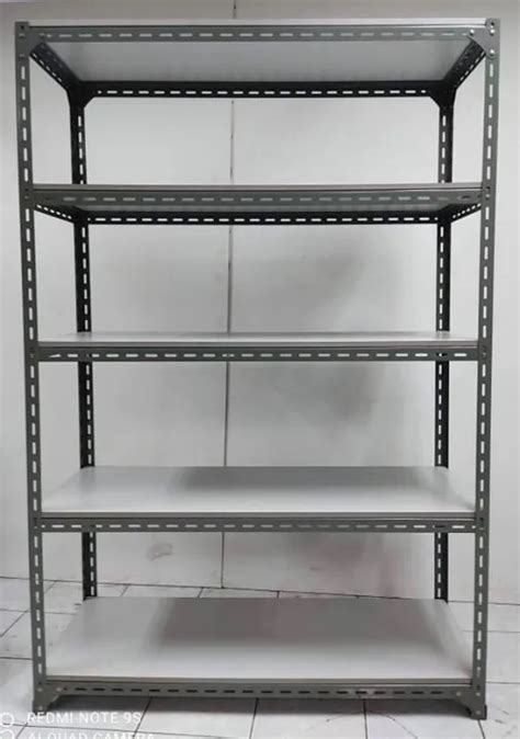 Slotted Angle Steel Rack 48in x 18in x 72in, 5 Layers with .
